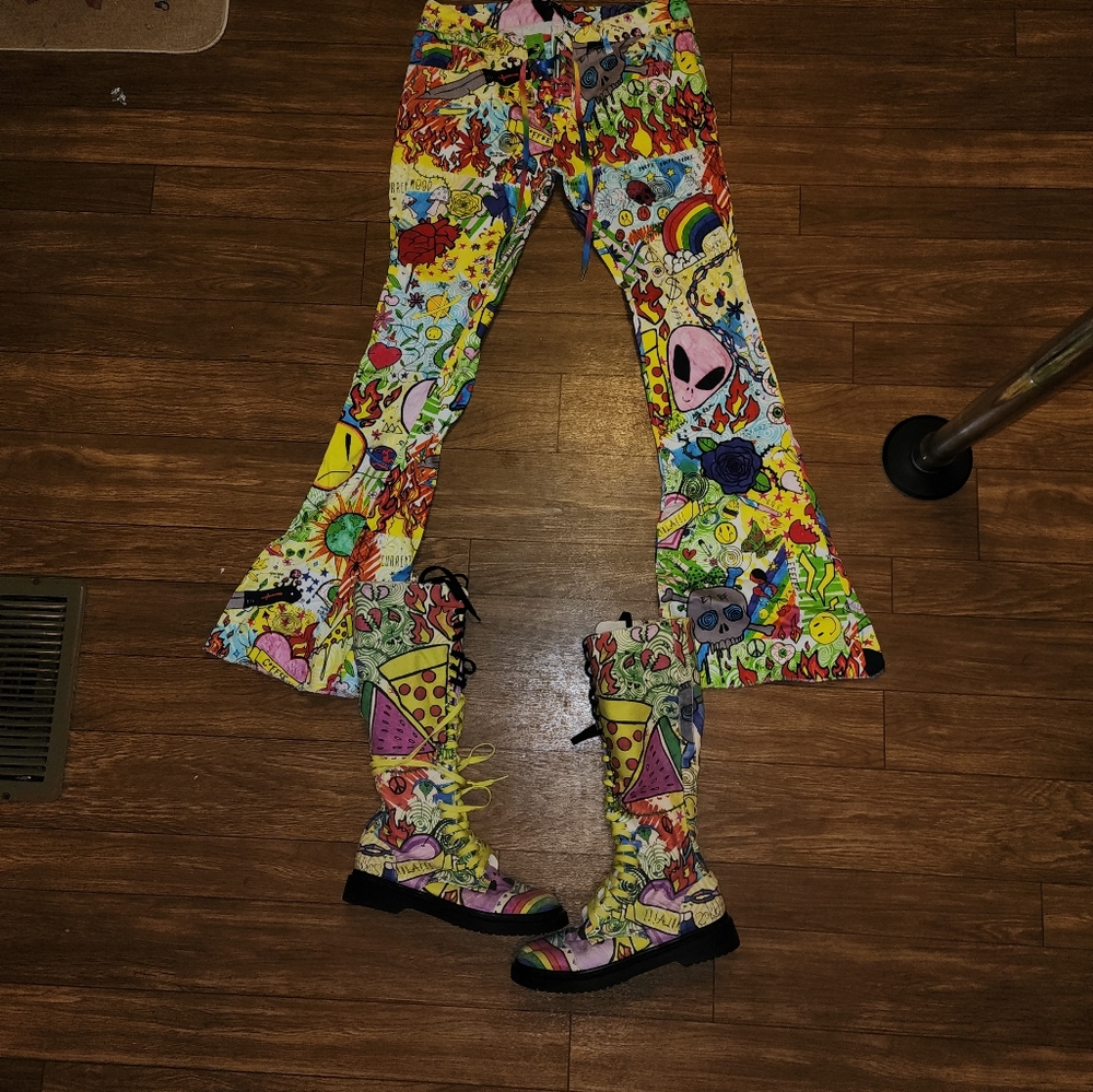 Dolls kill brand current mood pants and shoe set